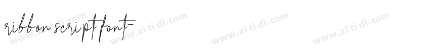 ribbon script font字体转换